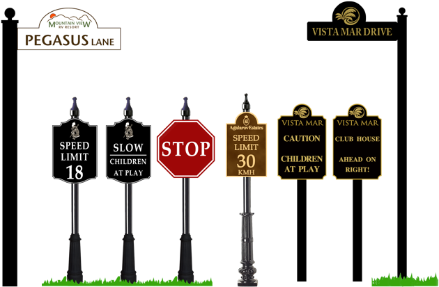 Rv Park Signs Picture - Park Sign Post (653x442), Png Download
