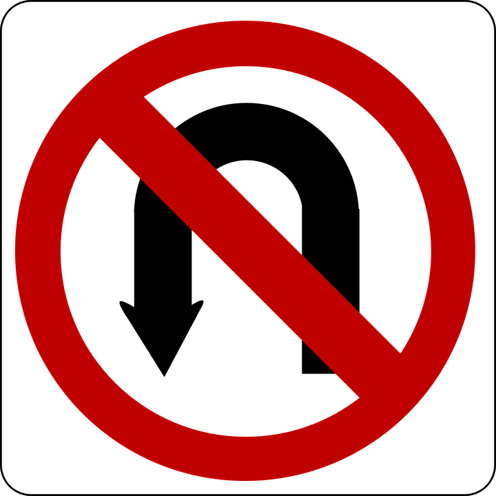Image Result For Road Signs - Sign Of No U Turn (720x720), Png Download