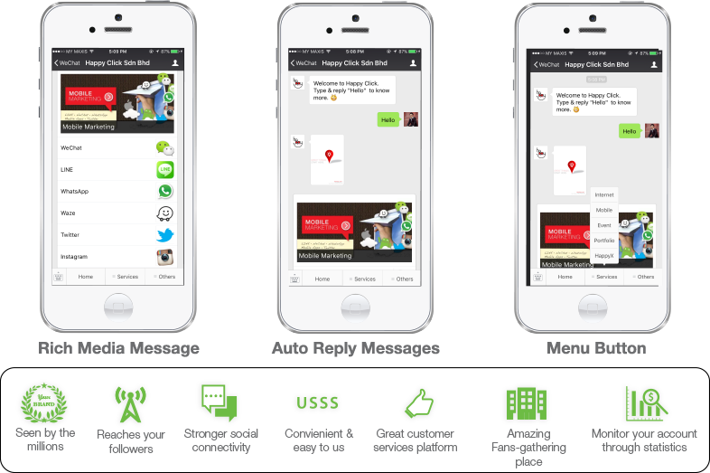 Wechat Official Account - Iphone (786x523), Png Download