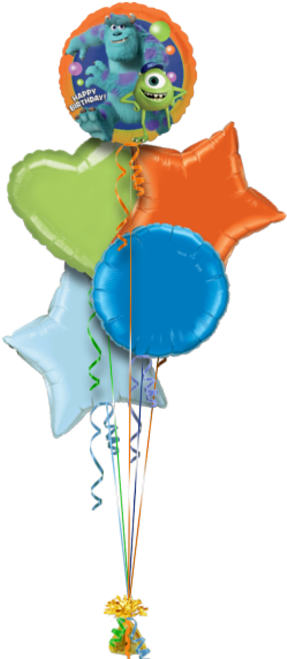 Monsters Inc Happy Birthday Birthday Balloon - Monsters University Happy Birthday Balloon Mike Sully (286x686), Png Download