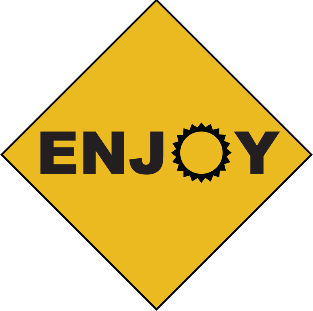 Enjoy Sign (1000x995), Png Download