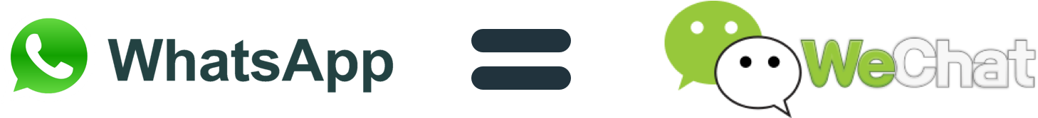 Whatsapp Vs Wechat - Whatsapp Icon (1600x400), Png Download