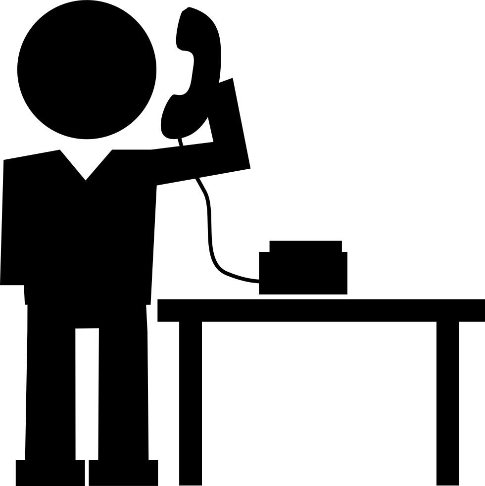 Man Answering Phone Call - Make A Call Icon (980x982), Png Download