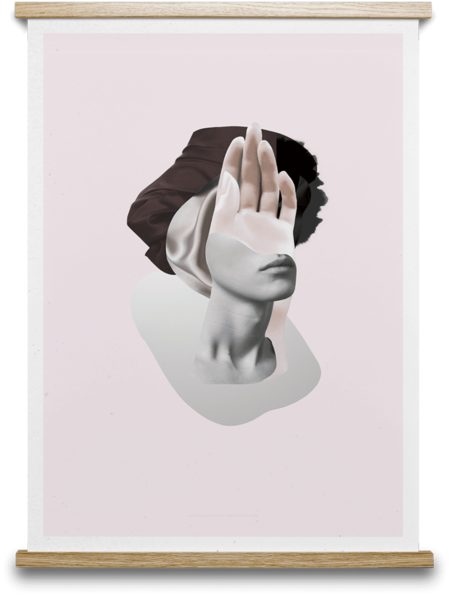 Salut 03 Print, 50 X 70cm - Gave Til Hende 30 År (450x596), Png Download