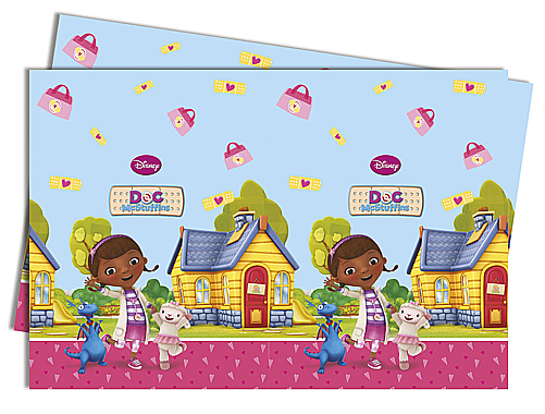 Plastic Tablecover Doc Mcstuffins 120x180cm - Disney Doc Mcstuffin Plastic Tablecloth Table Decoration (500x500), Png Download