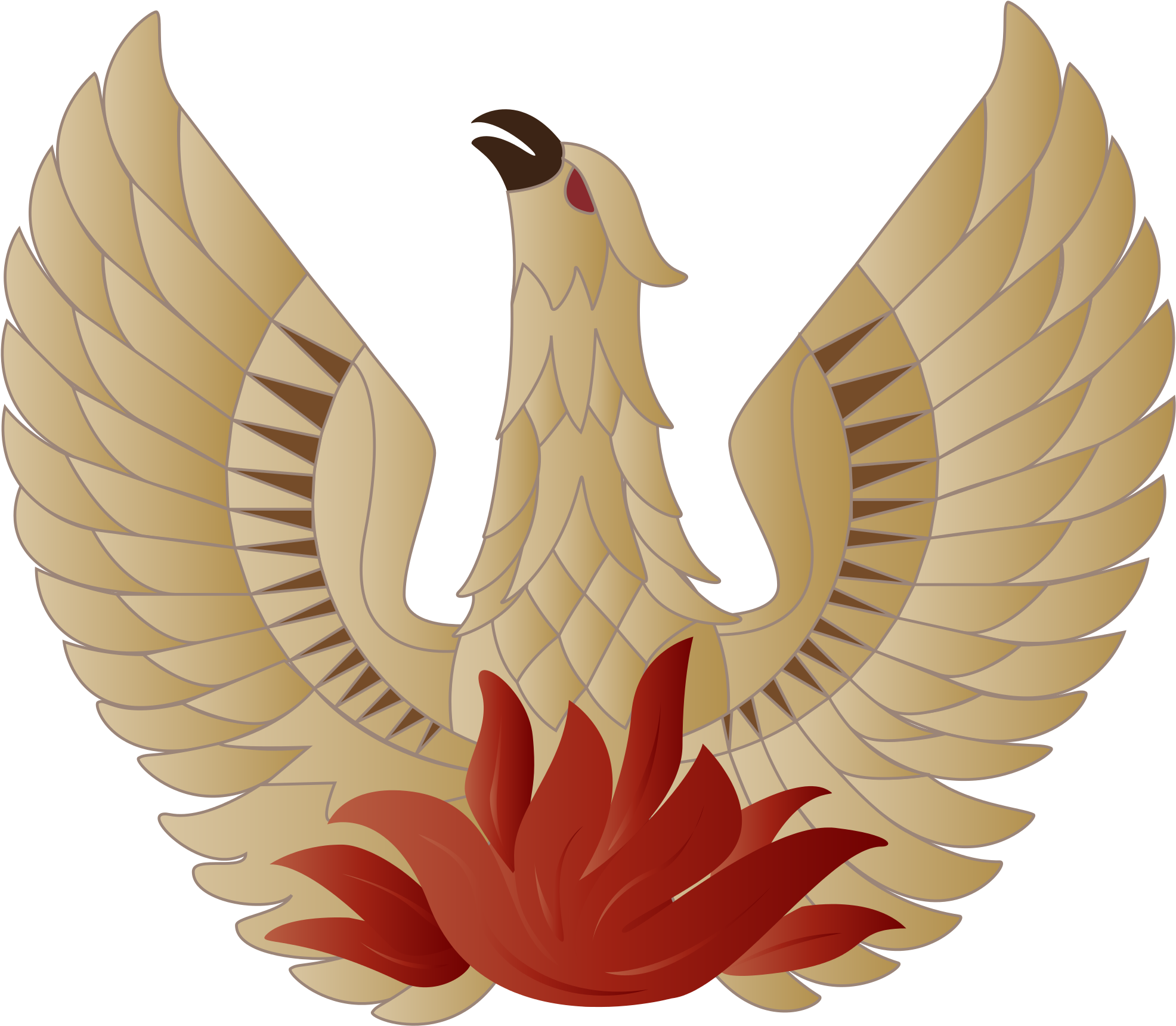 Open - Greek Phoenix (2000x1764), Png Download