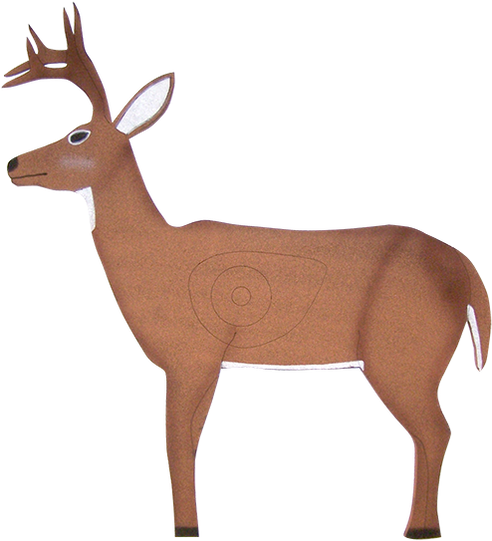 Oncore Targets Standing Deer Self-healing Archery Target (498x571), Png Download