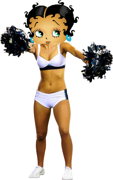 Betty Boop Eagles Cheerleader Photo - Betty Boop (414x625), Png Download