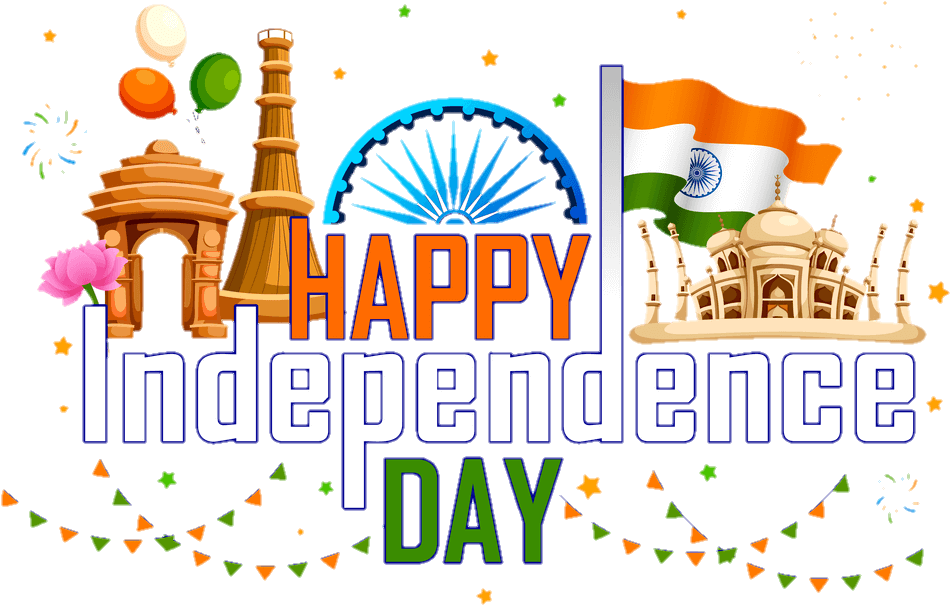 Happy New Year - Happy Independence Day 2018 (1000x706), Png Download