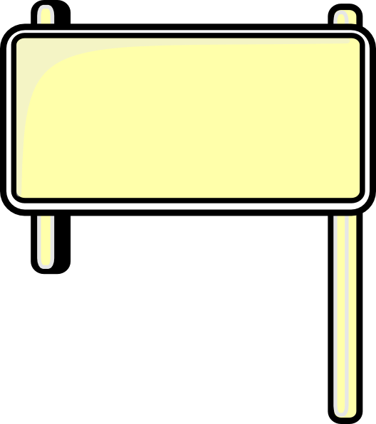 Blank Street Signs Png - Road Sign Boards Clipart (528x596), Png Download