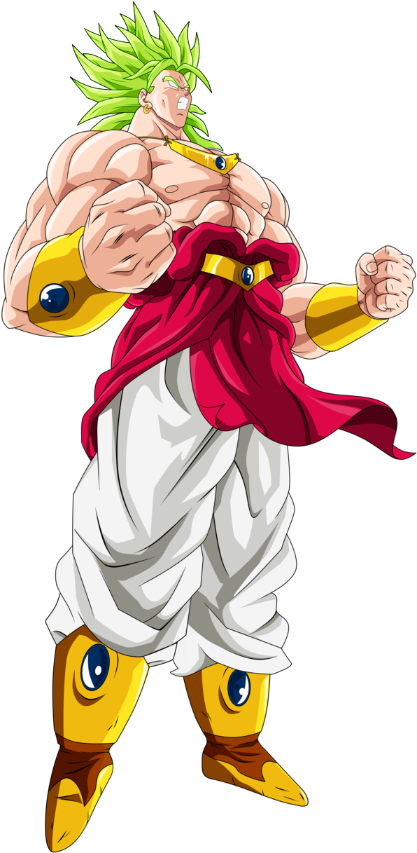 Broly Png Image Stock - Broly Legendary Super Saiyan Png (640x1248), Png Download