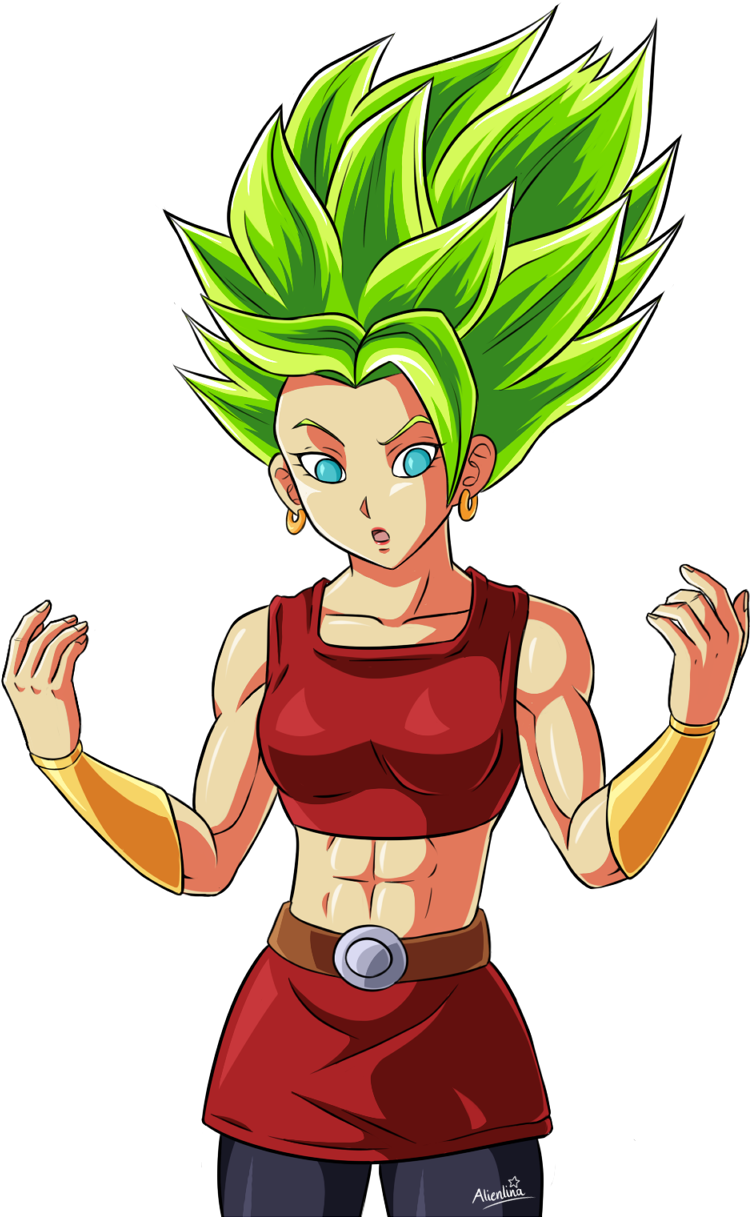 Perfected Lss Kale By Alienlina On Deviantart Graphic - Kale Super Saiyan (710x1124), Png Download
