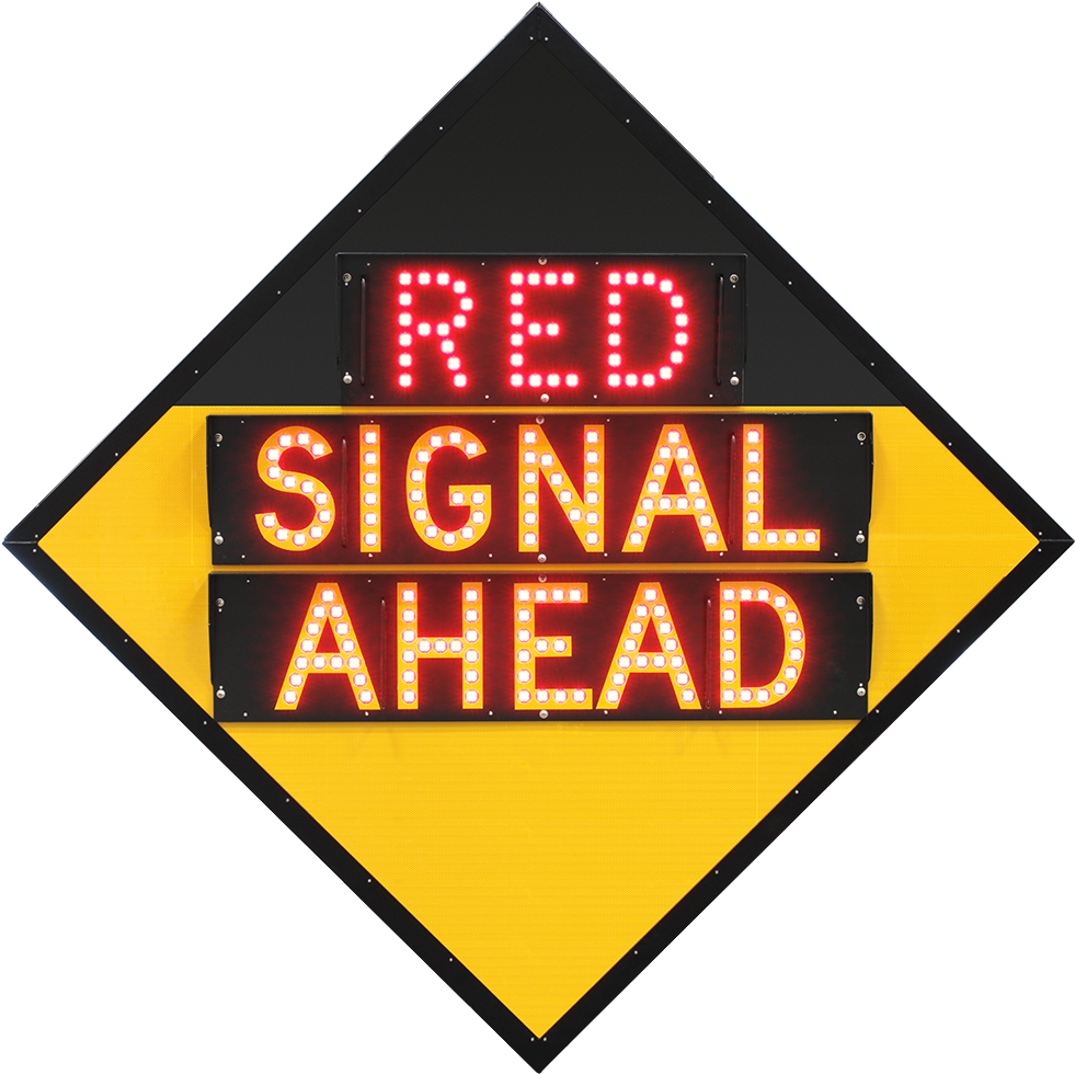 “ Signal Ahead” Advance Traffic Light Warning Road - Traffic Sign (1000x1000), Png Download