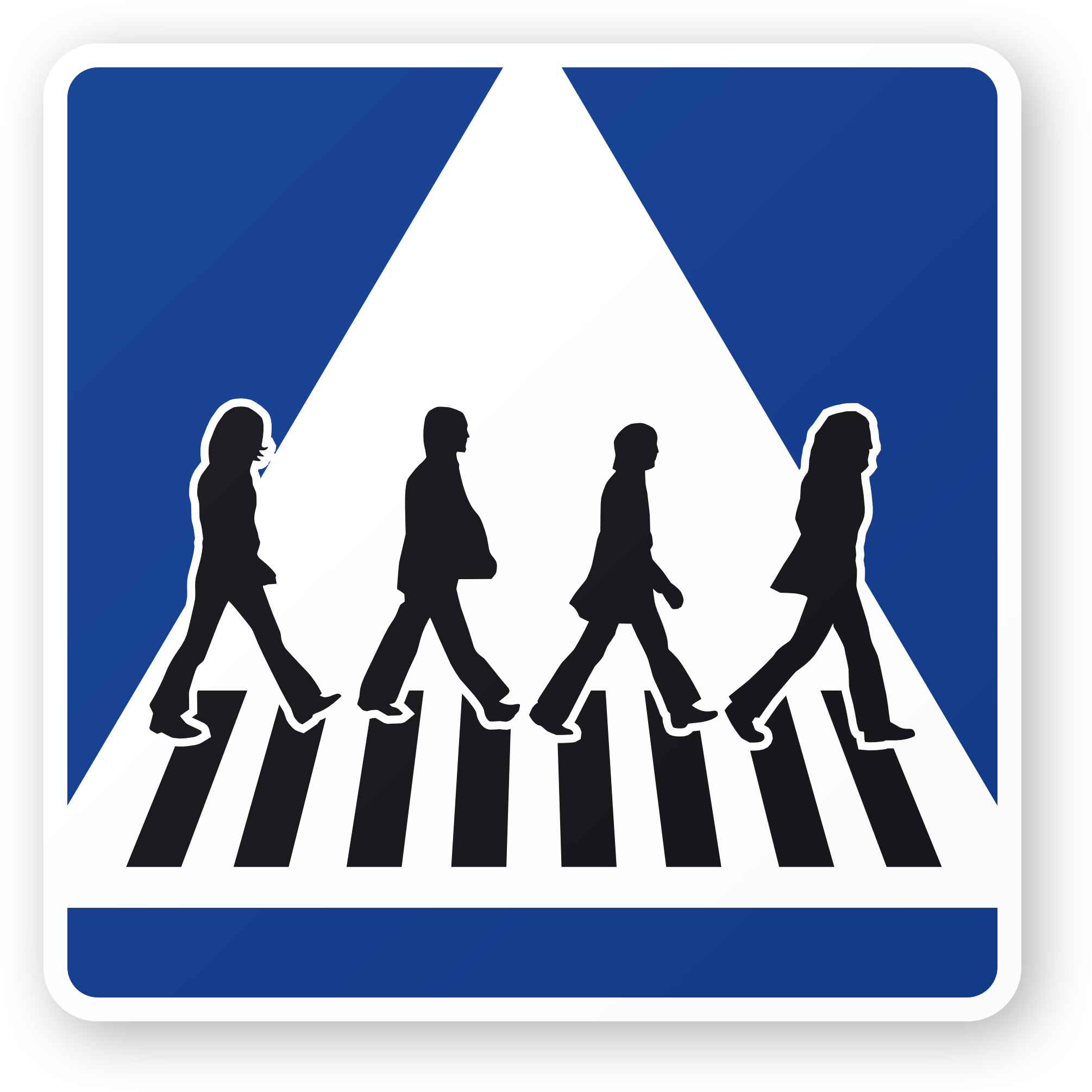 28 Collection Of Crossing The Road Clipart - Beatles Abbey Road (2010x2010), Png Download