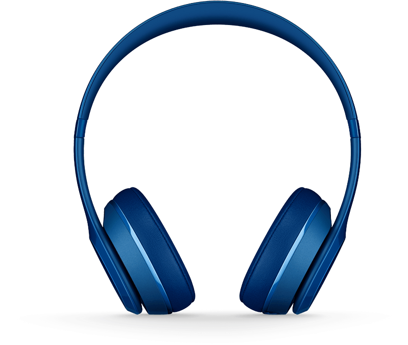 Overear Solo2 Blue Standard Front O (1000x700), Png Download
