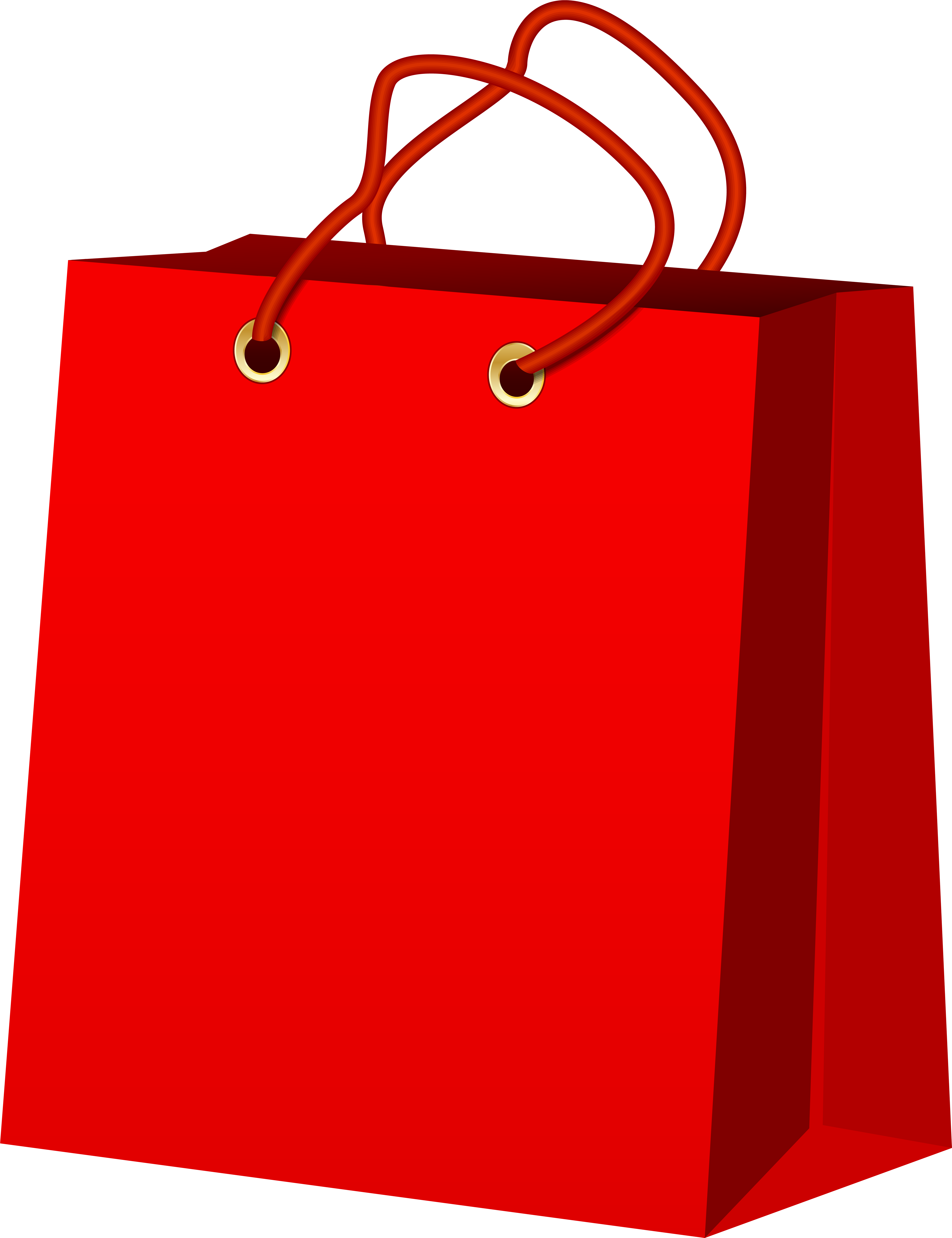 Red Gift Bag Png Clip Art (6191x8000), Png Download