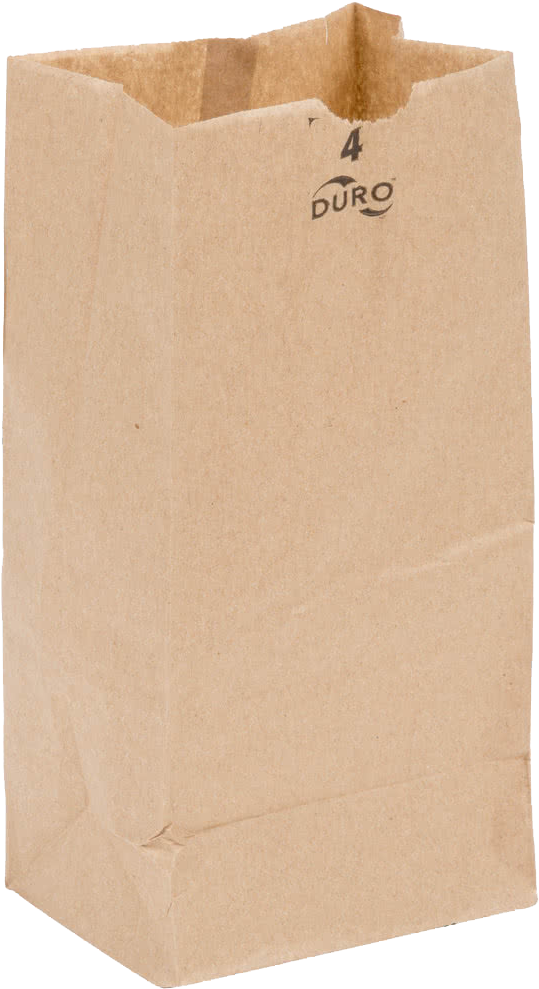 Paper Bag Png Hd - Brown : Grocery/lunch Bag, Kraft Paper, 4 Lb Capacity, (1000x1000), Png Download