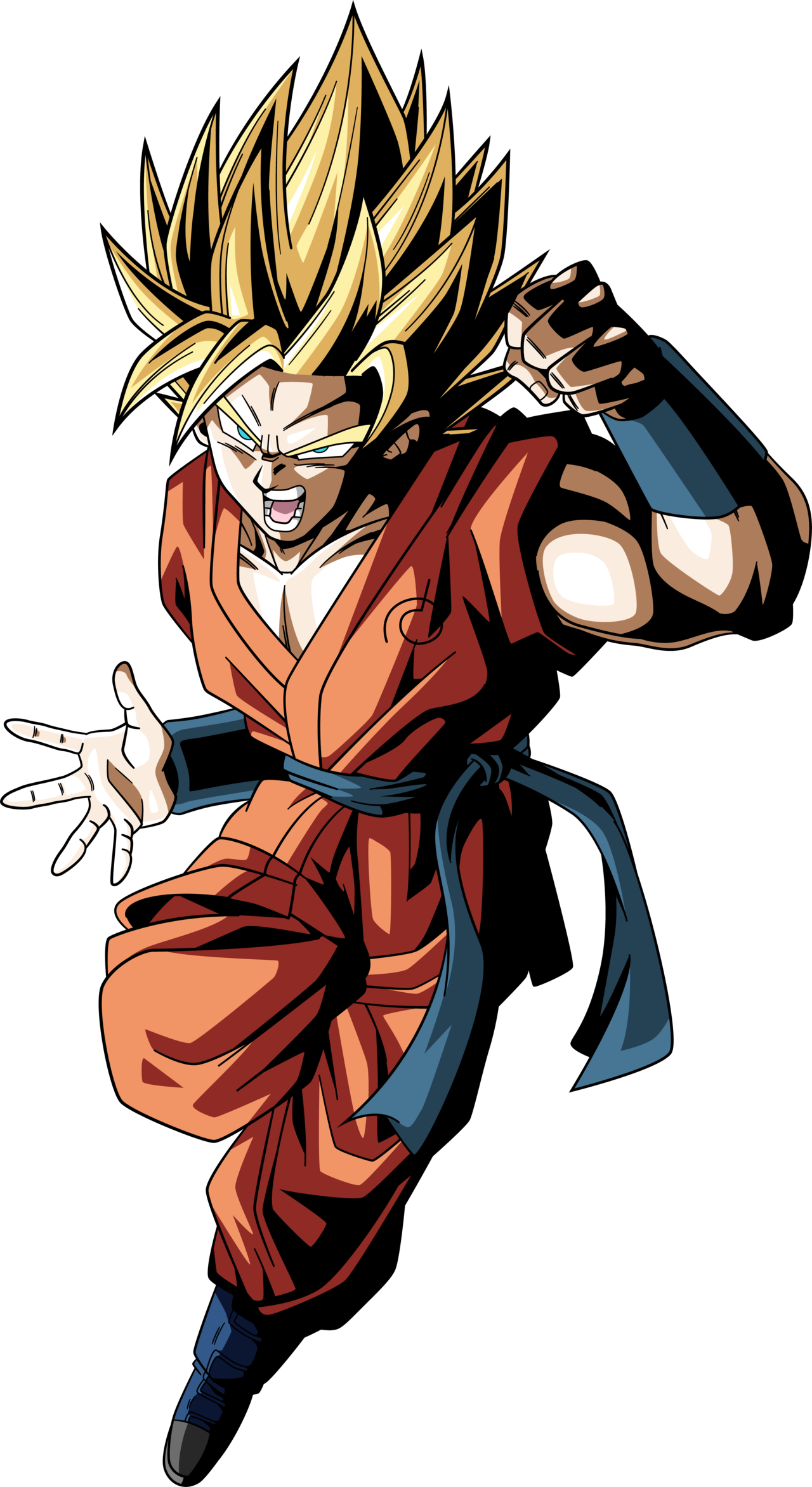 Goku Heroes Ssj Blue transparent background PNG clipart