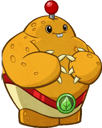 Spudow Transparent - Spudow Pvz Heroes (346x437), Png Download
