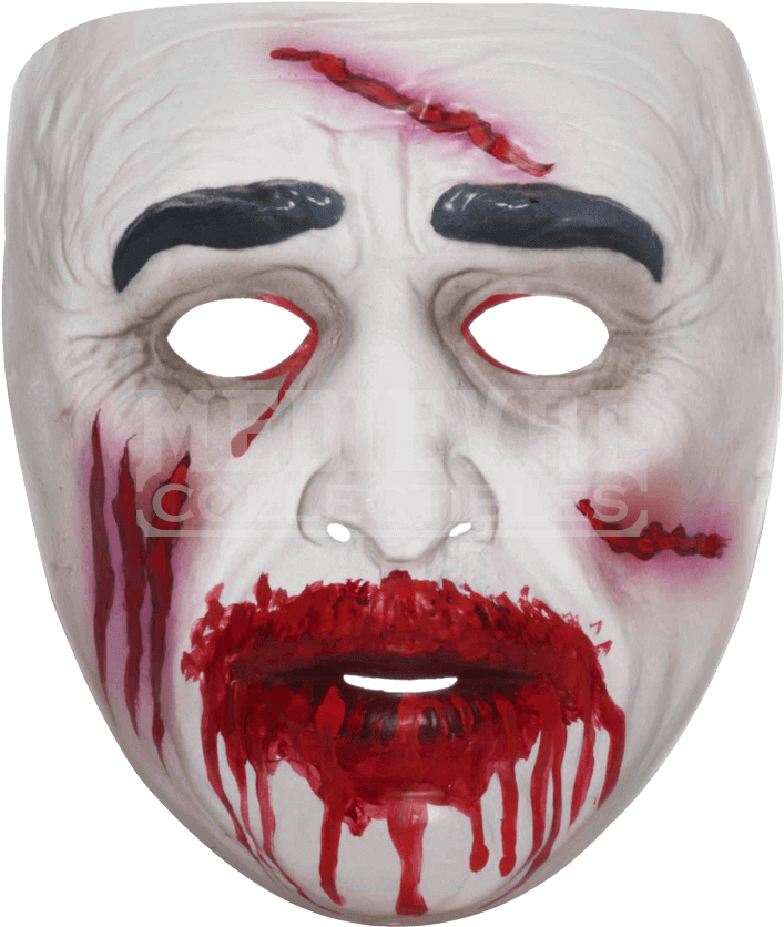 Transparent Bloody Zombie Mask - Transparent Zombie Mask (860x860), Png Download