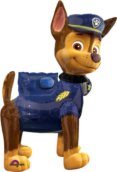 Paw Patrol Chase Caminante - Chase Paw Patrol Balloon (600x600), Png Download