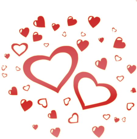 4 Of Hearts Png Png Transparent Stock - Cliparts Saint Valentin (450x500), Png Download