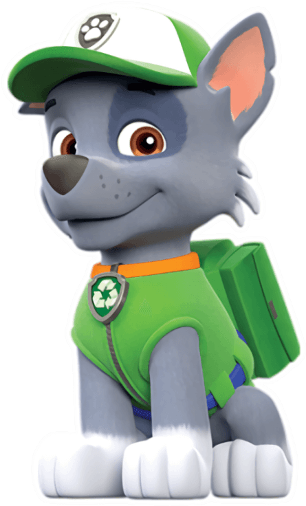 Rocky Paw Patrol Png (556x822), Png Download
