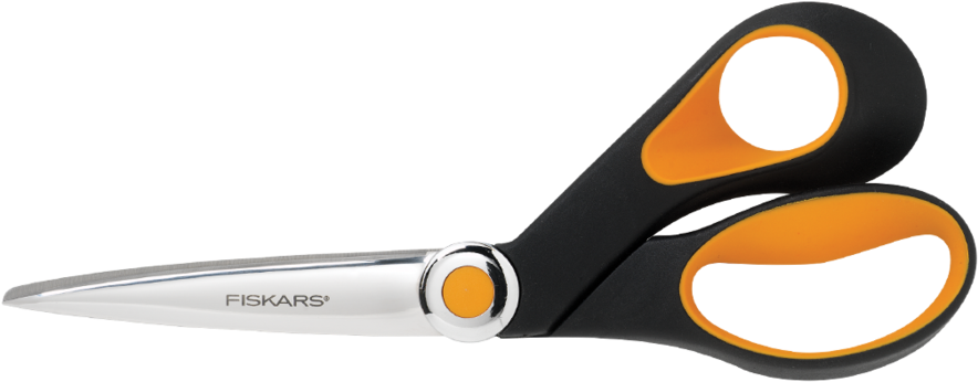 Softgrip® Razor-edge Scissors - Fiskars Razor-edge Softgrip Scissors (8") (900x675), Png Download