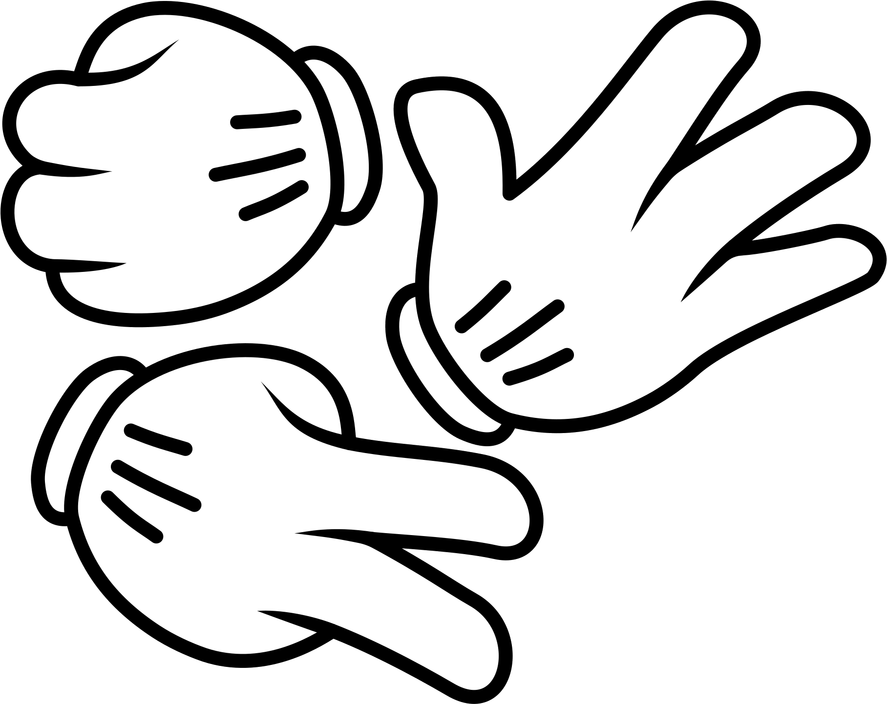 Rock Paper Scissors Vector - Rock Paper Scissors Clipart (1850x1500), Png Download