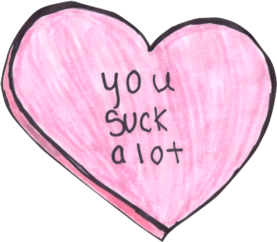 Heart Png Transparent Transparent Blog - Pink Tumblr Heart Png (498x406), Png Download