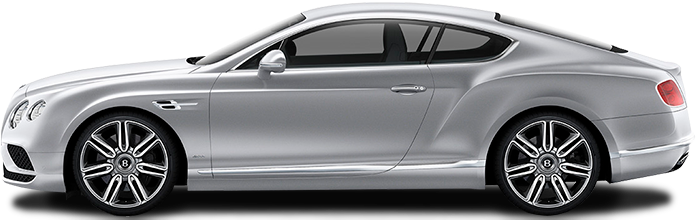 V8 2017 Bentley Continental Gt Coupe V8 - Bentley Continental Gt 2017 White (696x220), Png Download