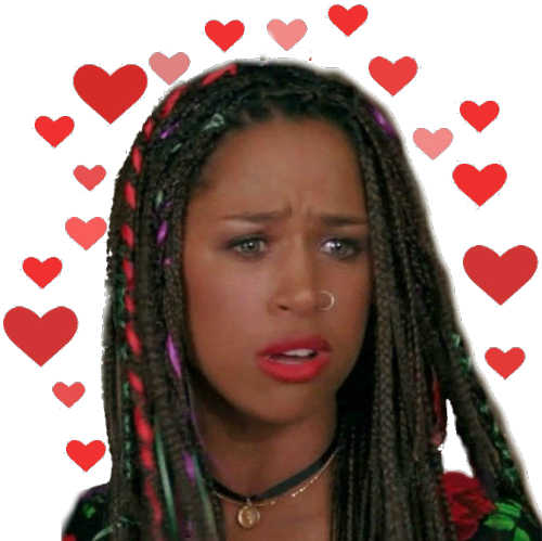 Pretty Sad 90's Clueless Hearts Png Transparent Stacey - Dionne Clueless Nose Ring (500x499), Png Download