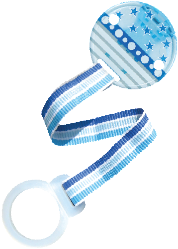 Personalized Pacifier Holder Blue Stars - Razbaby Keep-it-kleen Pacifier Holder (435x532), Png Download