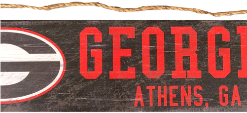 Georgia Bulldogs Logo Wood Sign - Fan Creations Ncaa Team Name Sign - C0846-georgia (500x500), Png Download