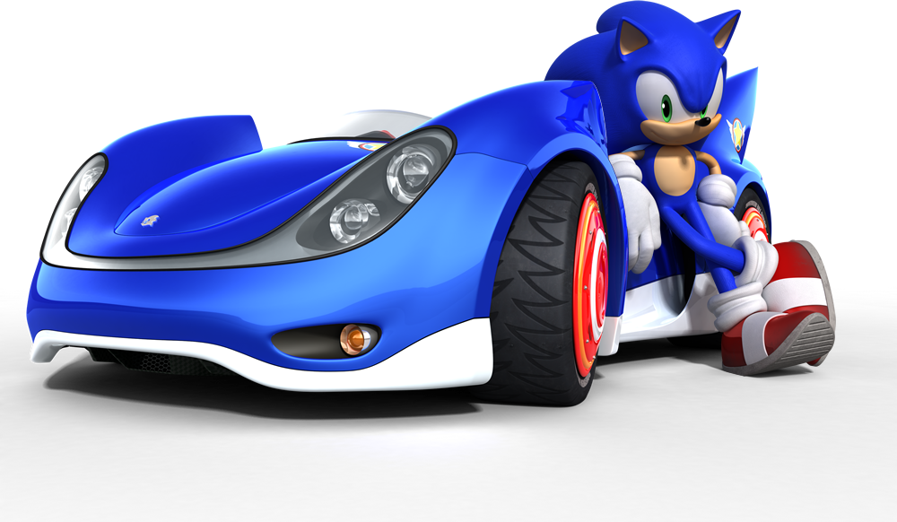 Speed Star - Sonic Y Sega All Stars Racing Sonic (1000x582), Png Download