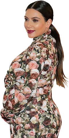 Kim Kardashian (445x480), Png Download
