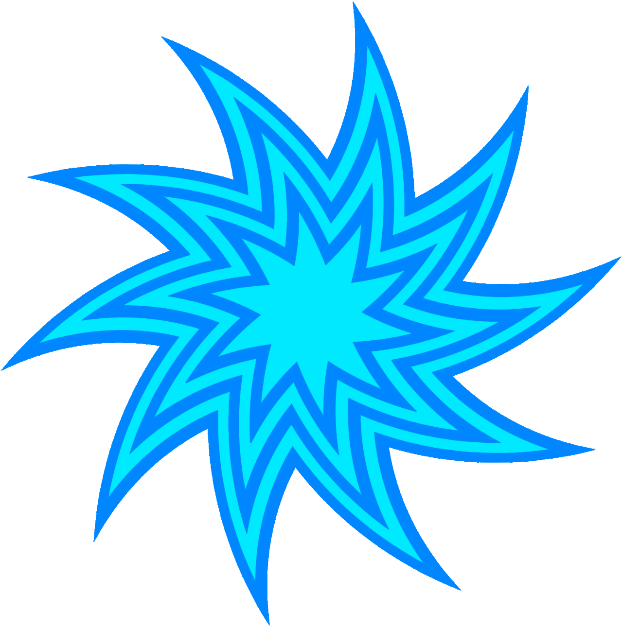 Red Swirl Star Clipart, Blue Star Swirl Drawing - Red Coloured Star With Png (1476x1476), Png Download
