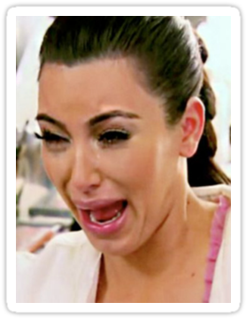 Kim Kardashian Crying By Ewan Martin - You Are Hungry And You Cant Eat (375x360), Png Download