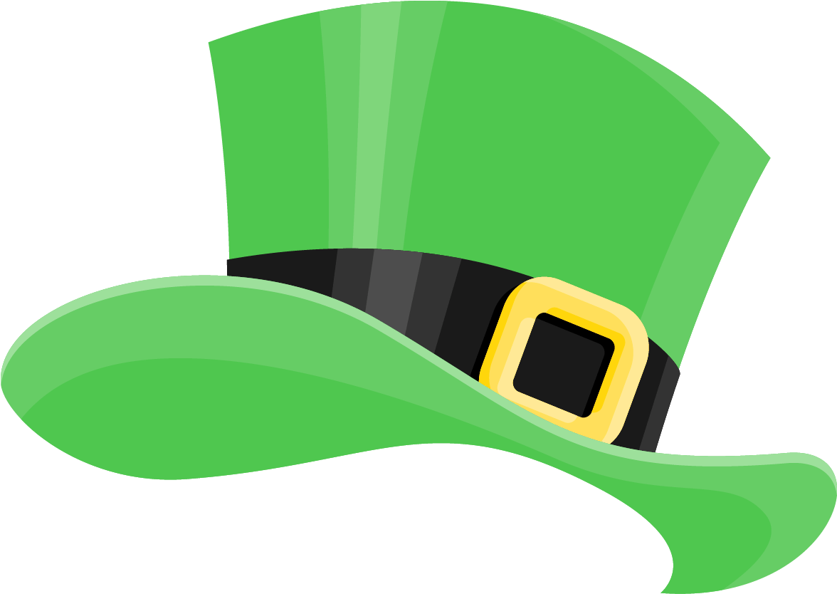 St Patrick's Day Green Hat Filter - St Patrick Png (1233x889), Png Download