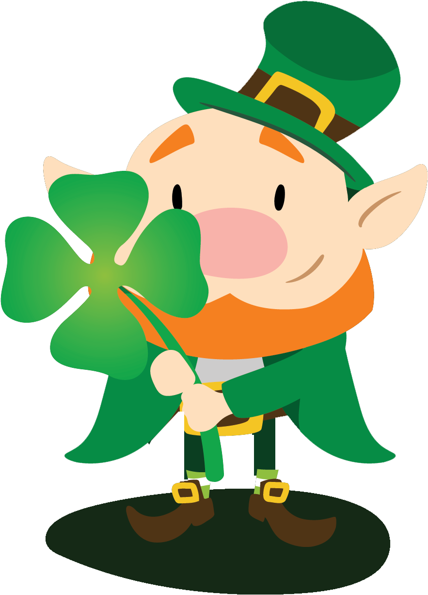 Balloons Clipart St Patricks Day - Saint Patrick Cartoon Png (1344x1432), Png Download