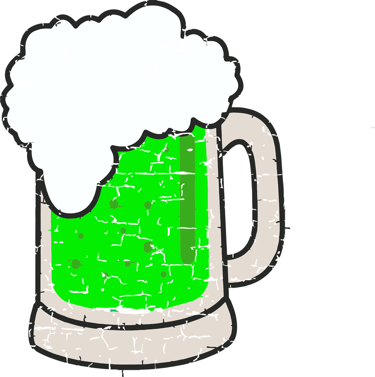 Download Green Beer,beer,irish,st Patrick's Day,st Paddy's Day,beverage -  Tarro De Cerveza Dibujo PNG Image with No Background 