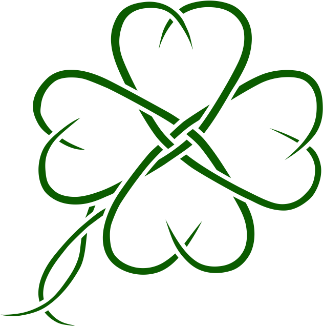 Dinner $50 - 4 Leaf Clover Designs (640x644), Png Download