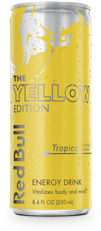 Red Bull Yellow Editions Png - Red Bull Tropical Edition (473x473), Png Download