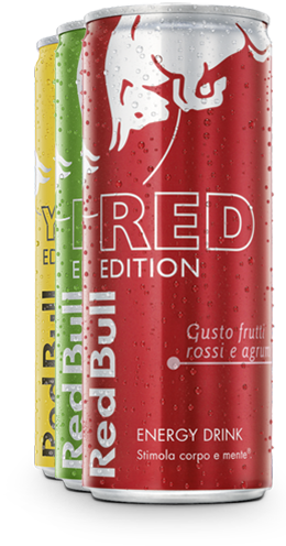 Red Bull Sugar Free Png - Red Bull Red Edition (260x496), Png Download