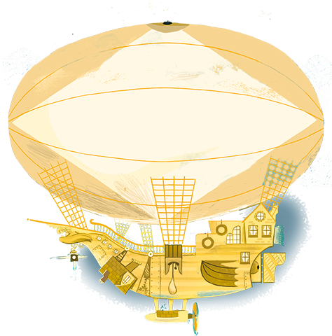 Sky Ship1 1smaller2 - Cogheart Airship (500x500), Png Download