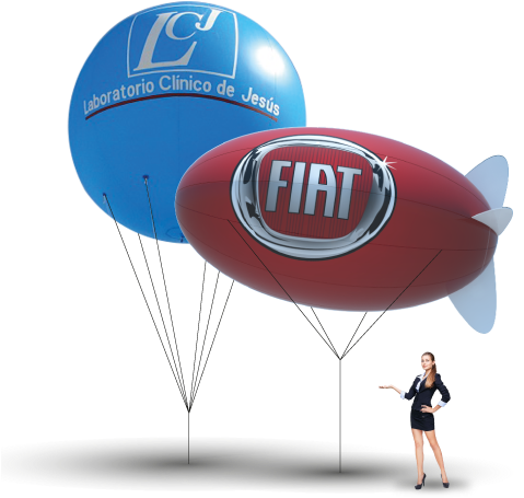 Helium Spheres And Blimps - Hot Air Balloon (500x500), Png Download