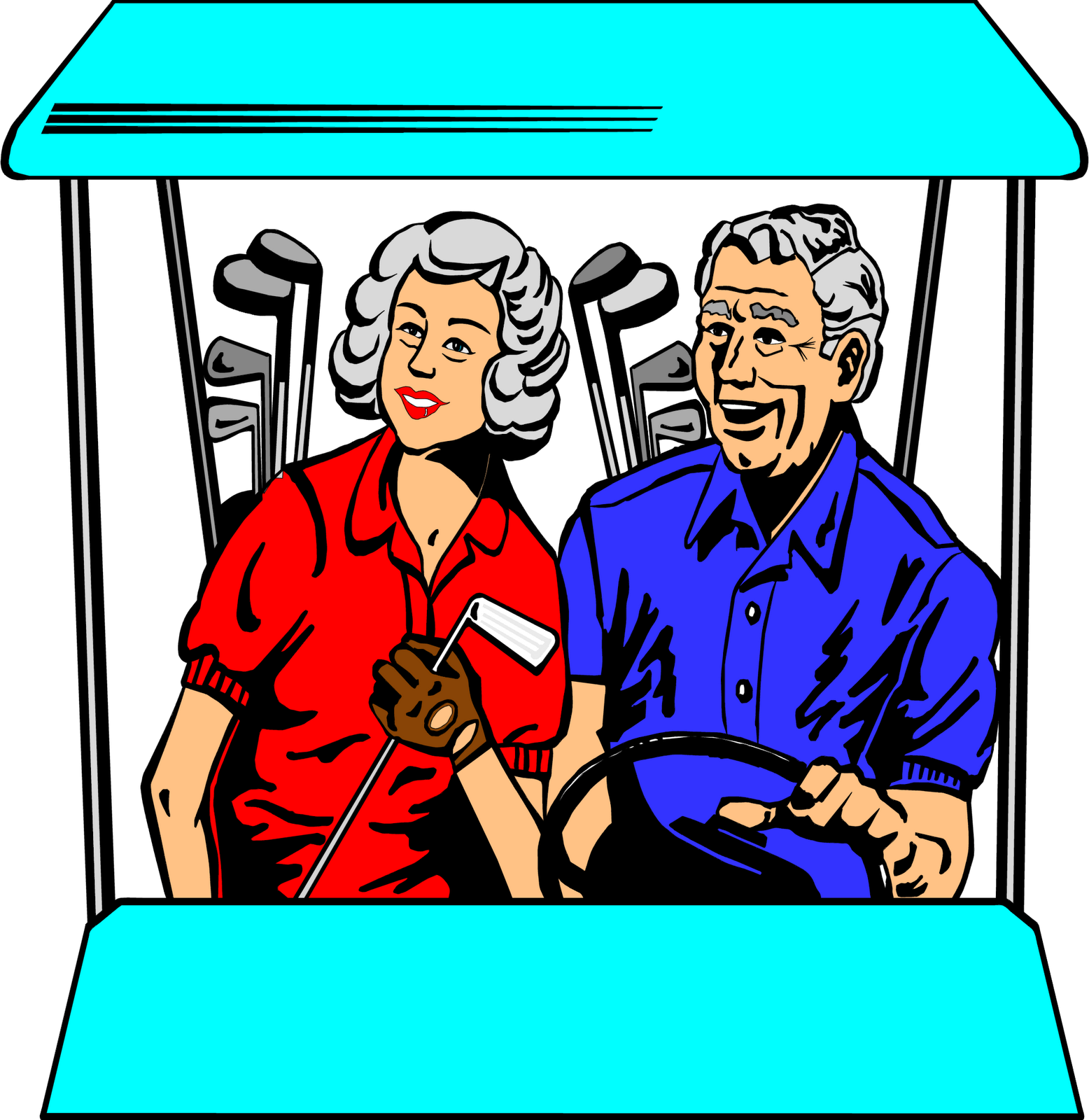 My Favorite Golf Quotes - Golf Cart Red Clip Art Free (1556x1600), Png Download