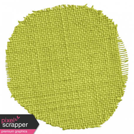 Green Burlap Circle - Circle (456x456), Png Download