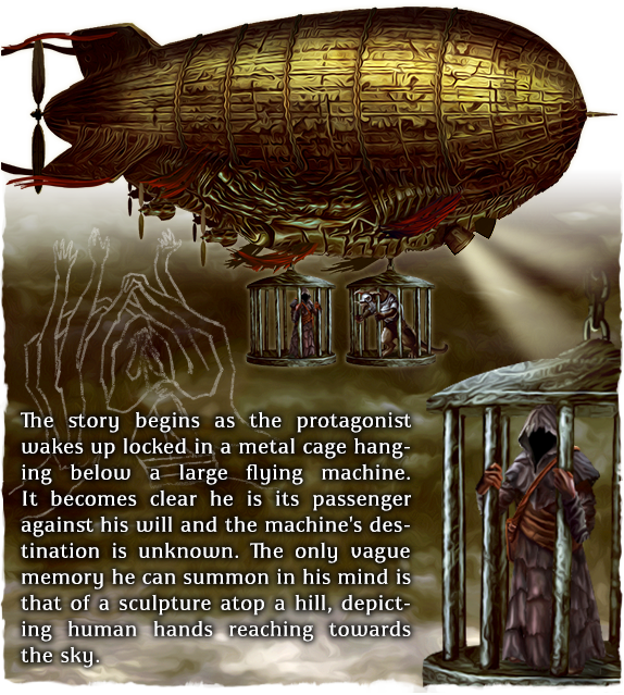 Those Are However The Least Of His Problems As The - Point And Click Adventure Airship (574x639), Png Download