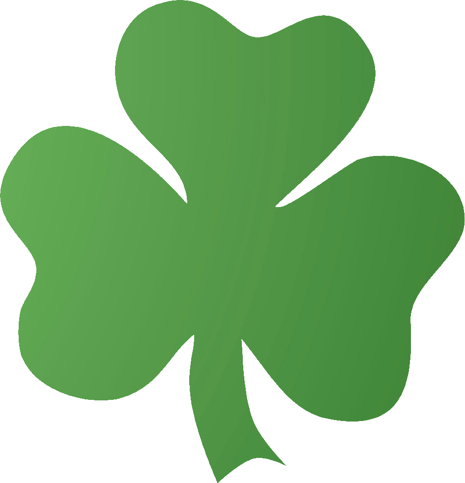 2017 Transparent St Patrick's Day - Clover (946x982), Png Download
